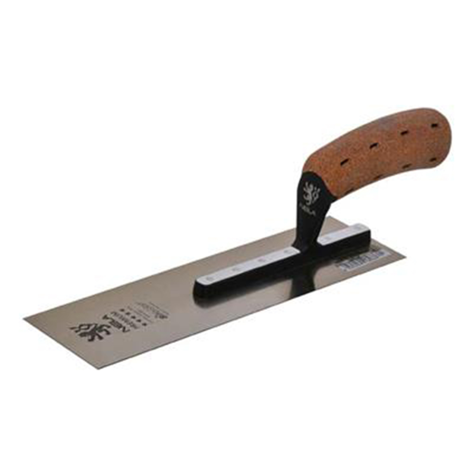 NELA Stainless Steel Pipe Trowel — 10-2/3in. x 3in., Cork Handle, Model# NELPIPE10